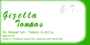 gizella tompos business card